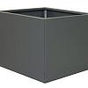 Bloembak vlak antraciet 90x90x60
