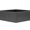 Bloembak vlak antraciet 180x180x40 cm