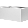 Bloembak vlak wit 120x300x40 cm