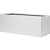 Bloembak vlak wit 60x210x40 cm