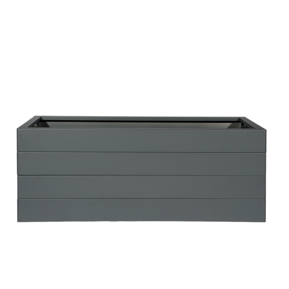 Bloembak antraciet 270x90x28 cm
