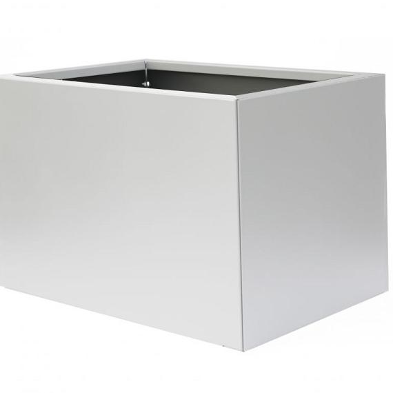 Bloembak vlak wit 60x90x60