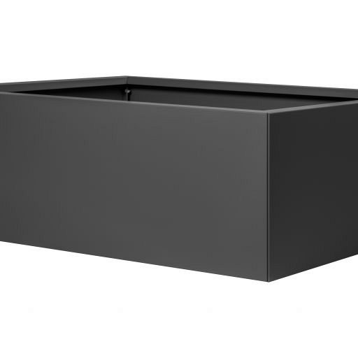 Bloembak vlak antraciet 150x210x40 cm