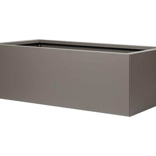 Bloembak vlak taupe 60x300x40 cm