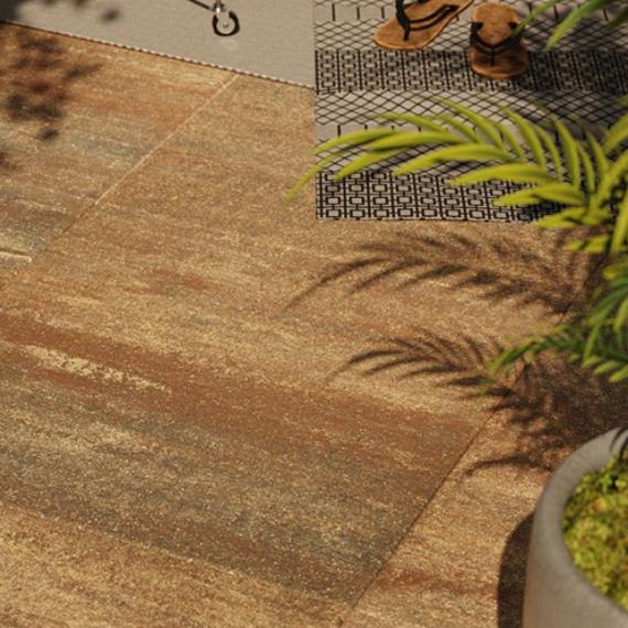 Terras+ Tegel 60x60x4 cm Omber